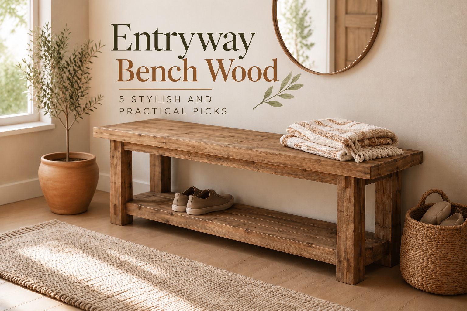 Entryway Bench Wood: 5 Stylish and Practical Picks