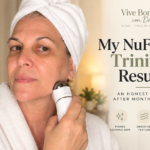Dalia using NuFACE Trinity+ for her NuFACE Trinity results review